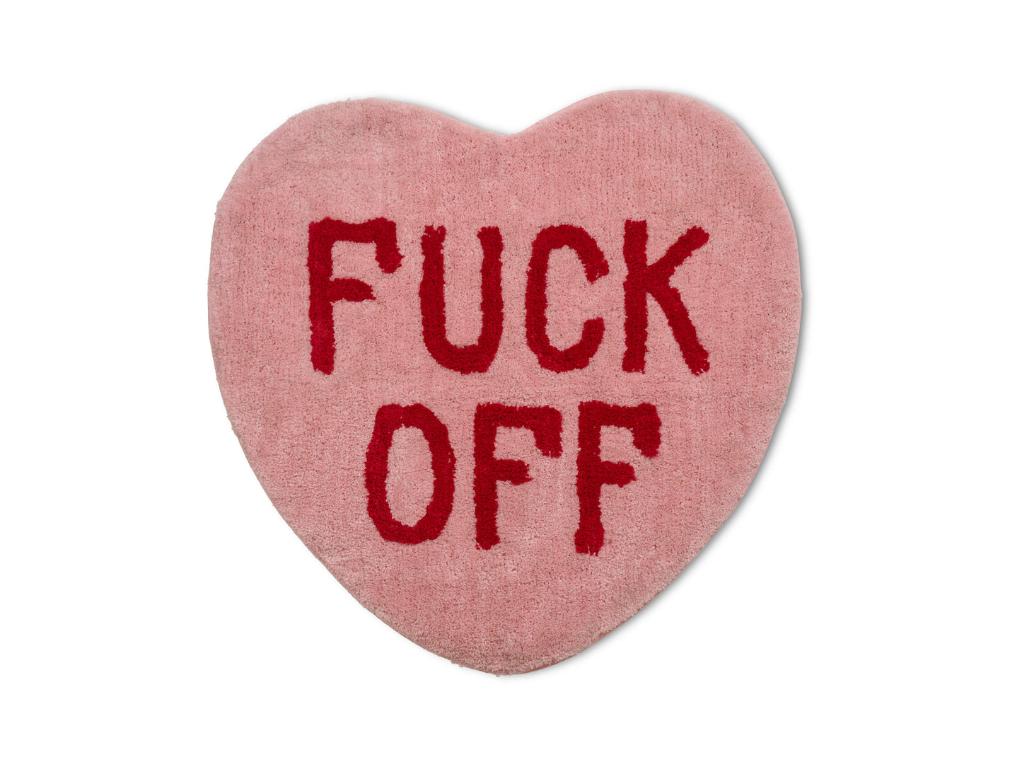 Tapis Cœur « Fuck Off »