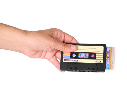 Porte-Cartes Cassette Noir