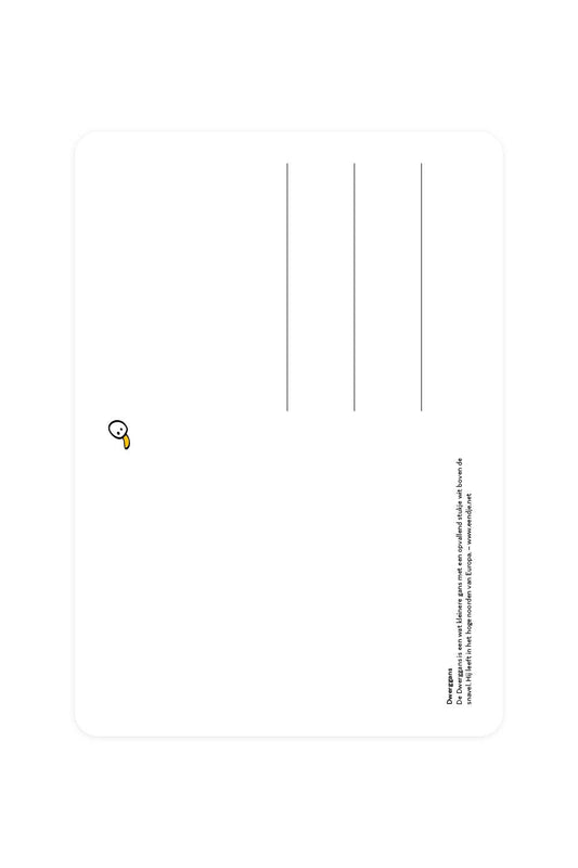 Carte postale avec l'oie naine