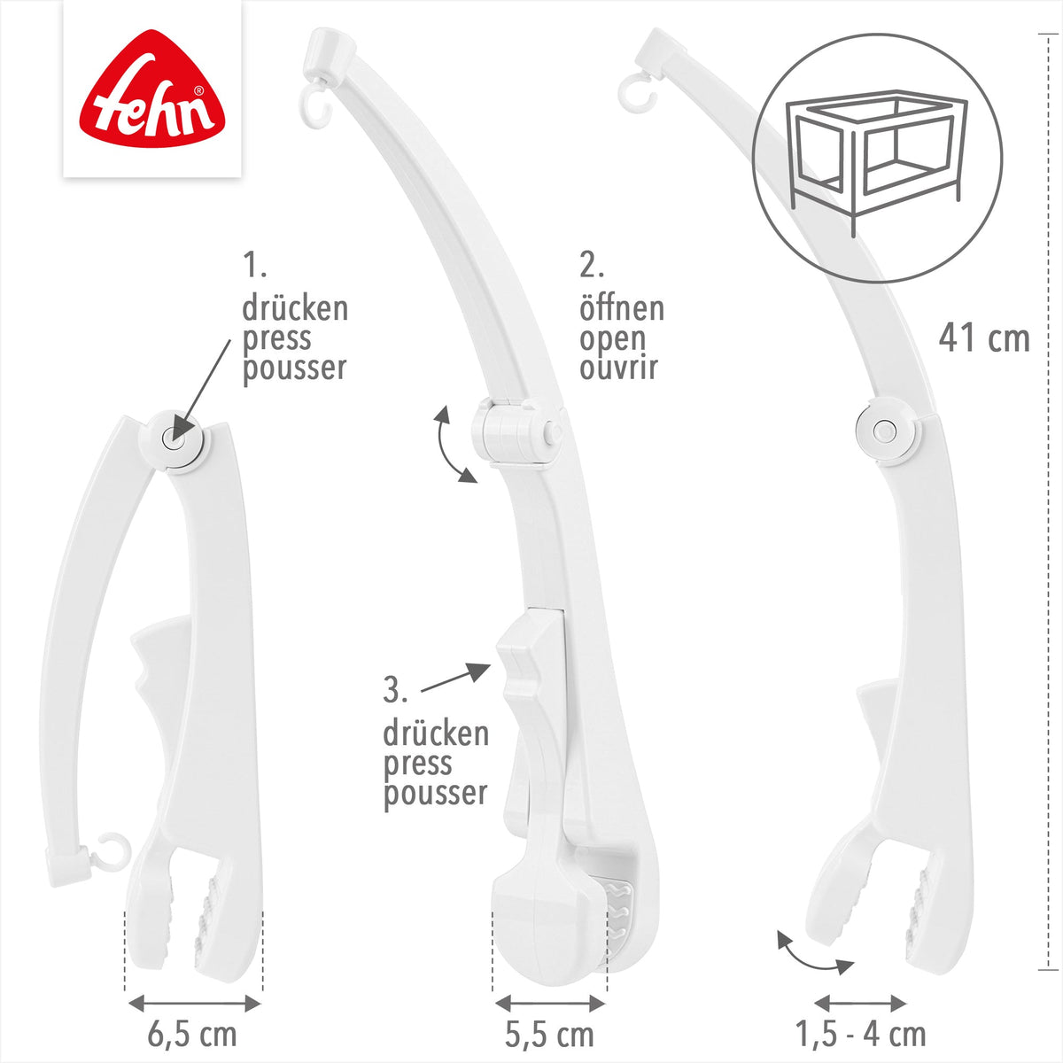 Travel Mobile Poles White