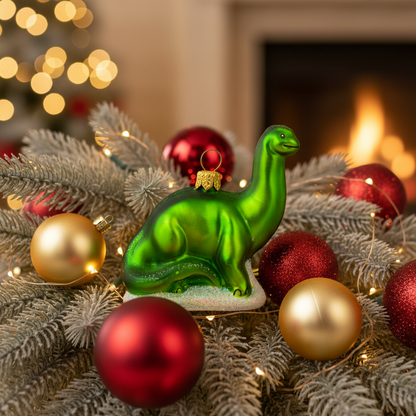 Brontosaurus Christmas Bauble