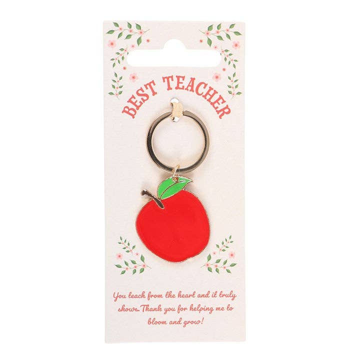 Best Teacher Apple Keychain