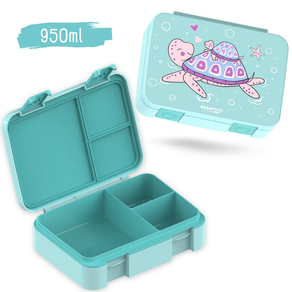Bento Box with Compartments, Lightweight & Leakproof - Turtle