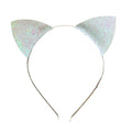 Cerchietto con gatto glitterato