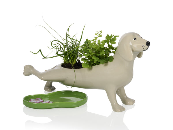 Peeing Dog Planter Bitten – Cache-pot original