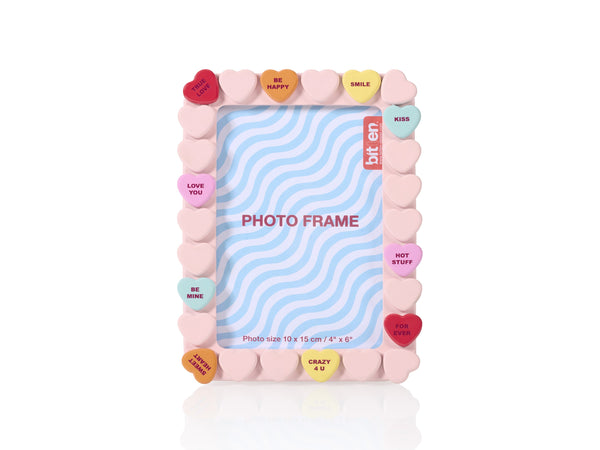 Sweet Heart Photo Frame Pink