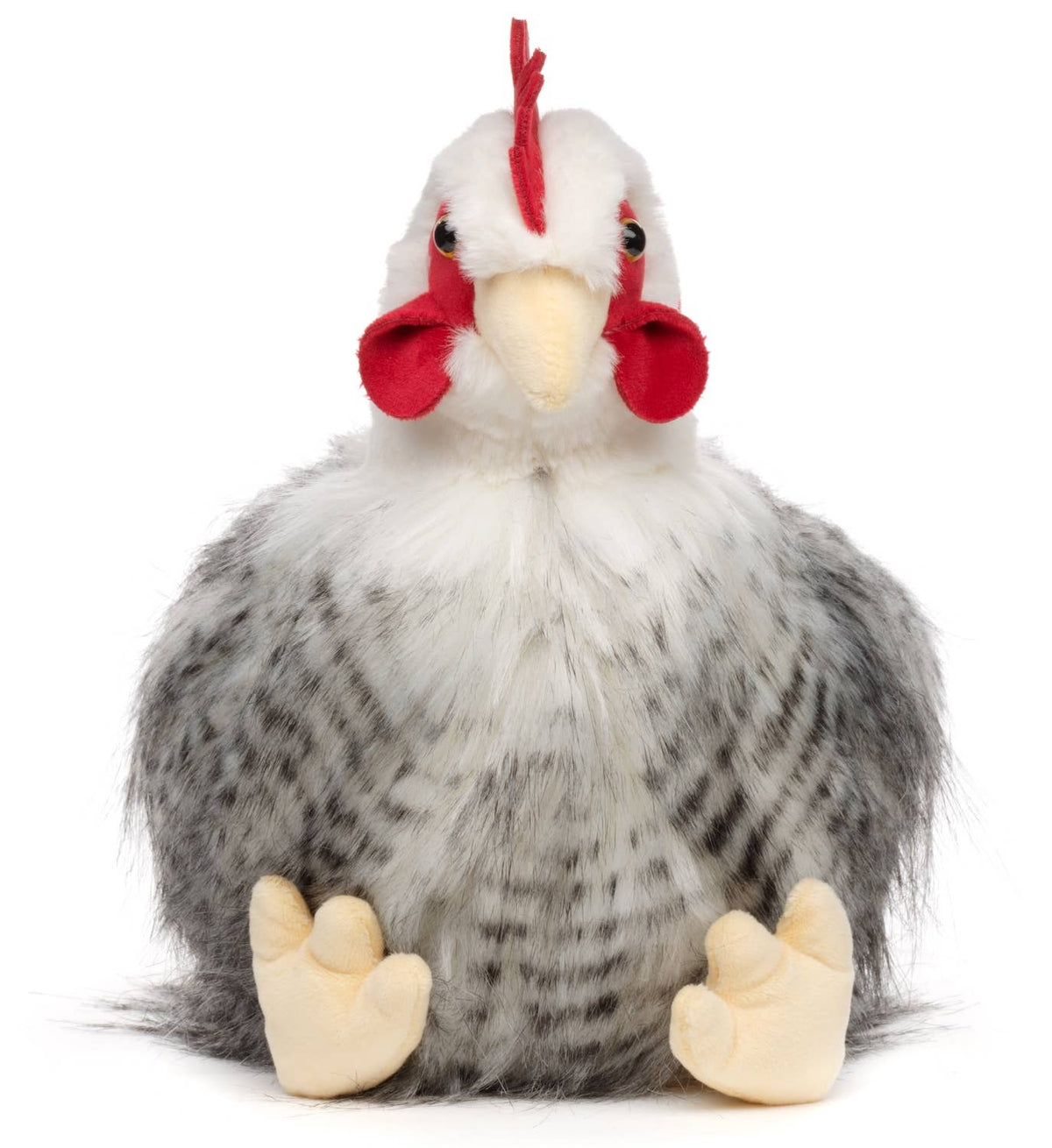 Peluche poule assis