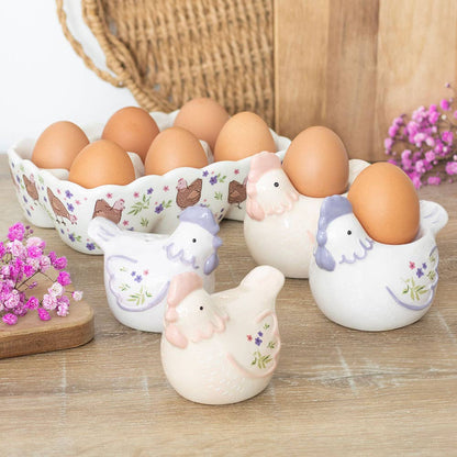 Salt and pepper, flower hens