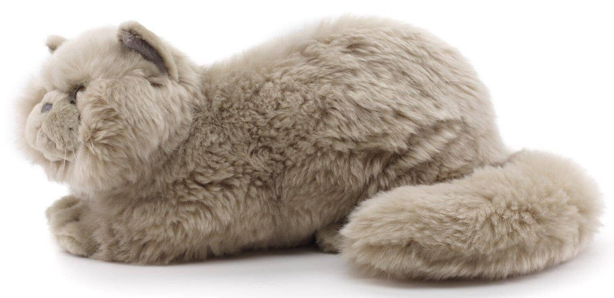 Gray Persian cat plush toy