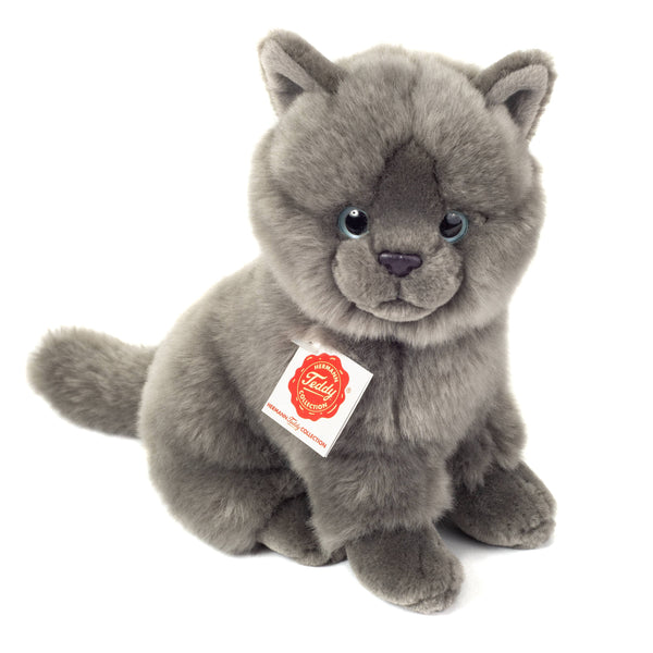 Peluche Chaton Chartreux Assis - Teddy Hermann
