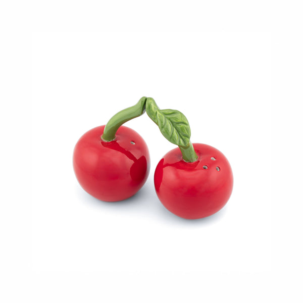Salt and pepper, cherries