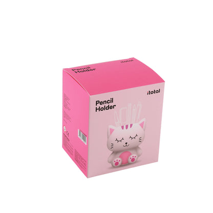 3D Pink Cat Pen Holder
