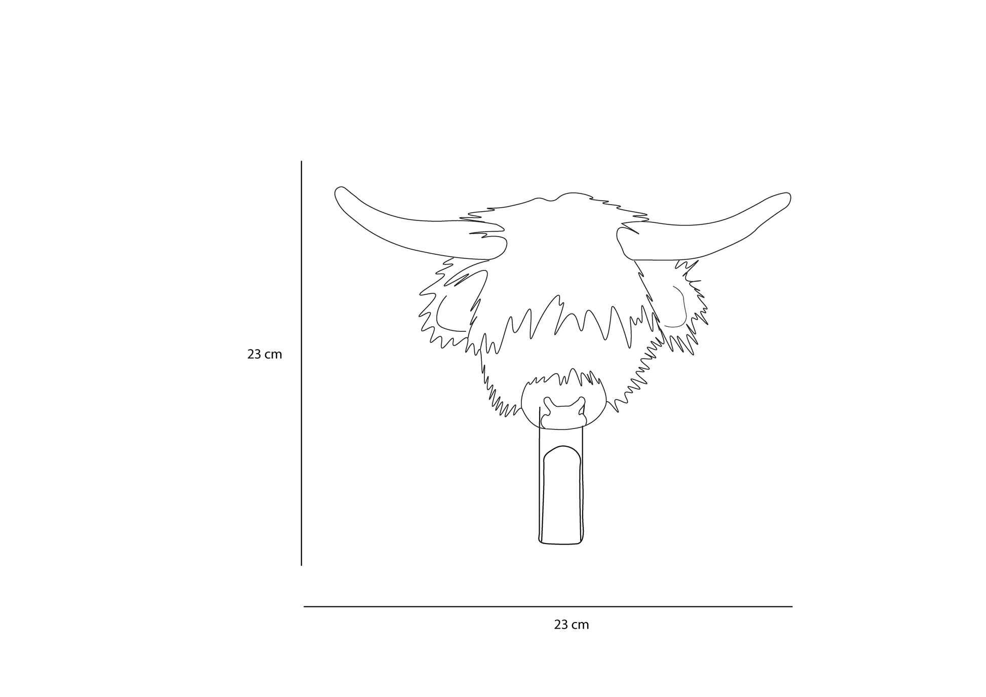 Porte-manteau vache Highland - Wild & Soft