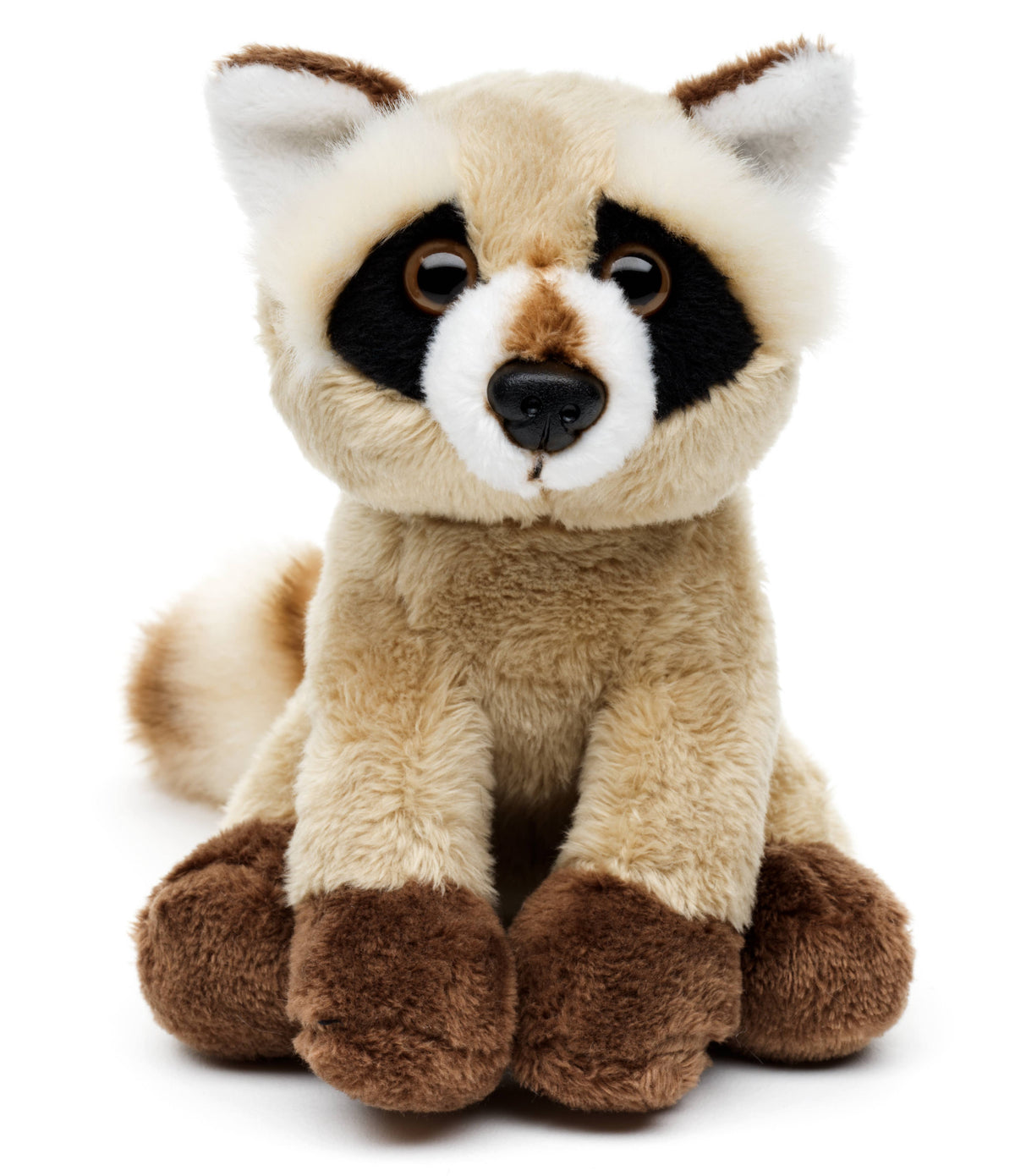 Peluche raton laveur marron