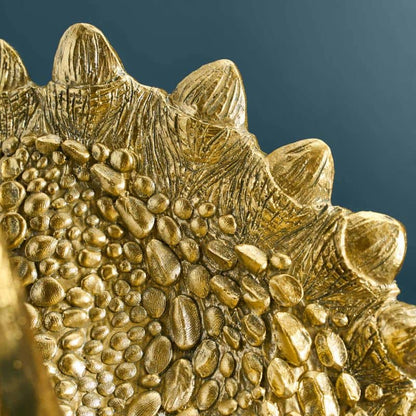 Triceratops Cera Gold wall light, resin, 31.5 x 28.5 cm