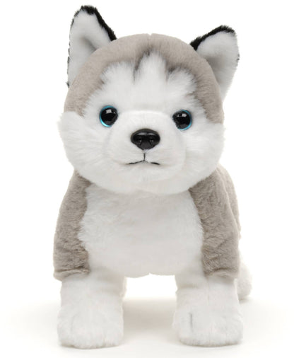 Grey Husky plush toy, standing