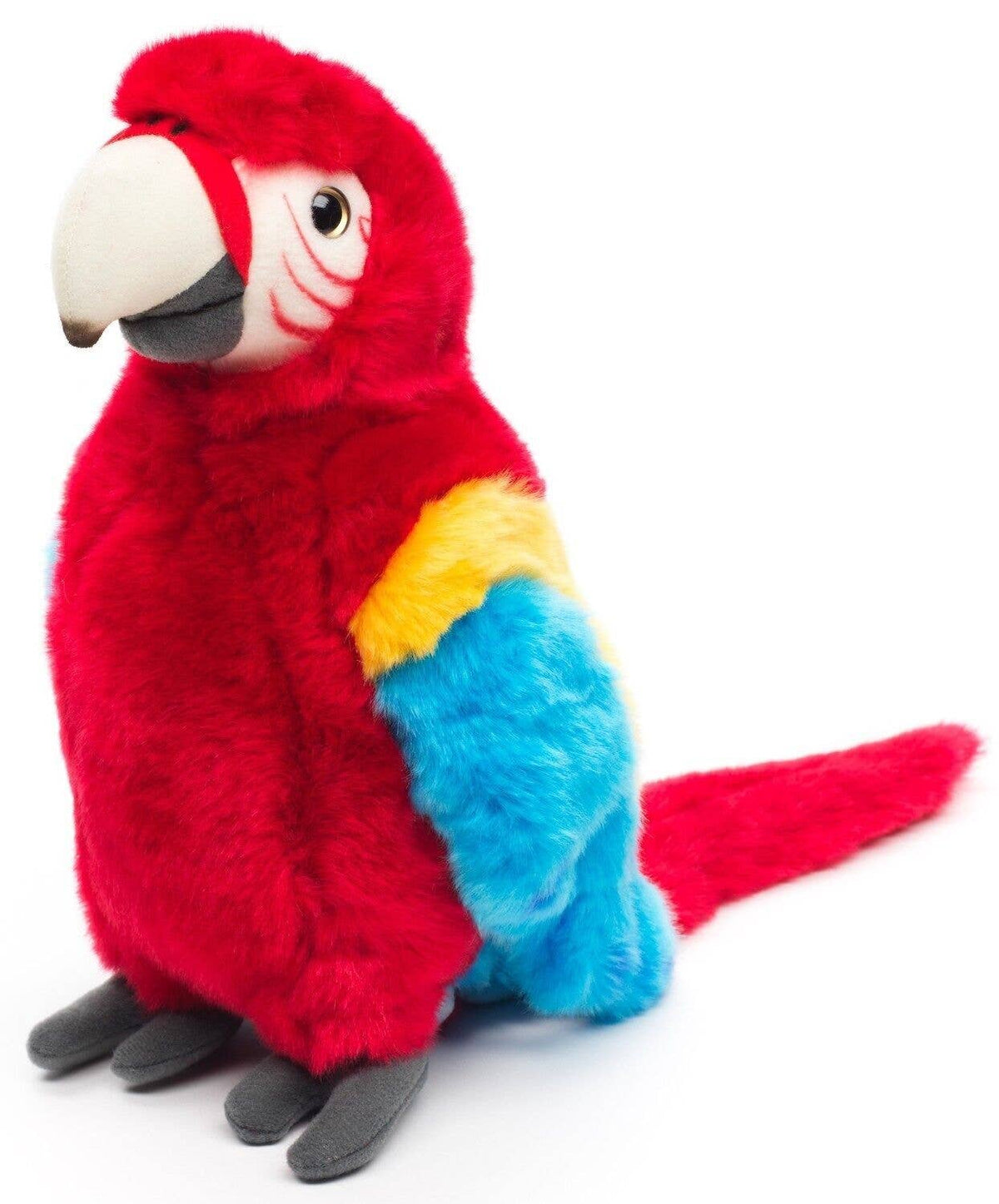 Peluche perroquet ara rouge