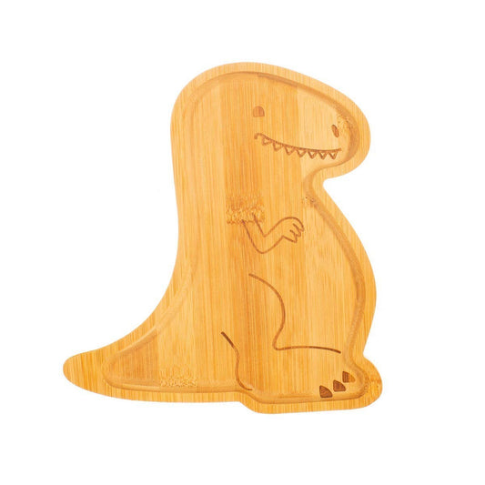 T-Rex Bamboo Plate