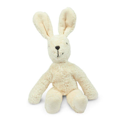 Petit lapin en peluche souple blanc