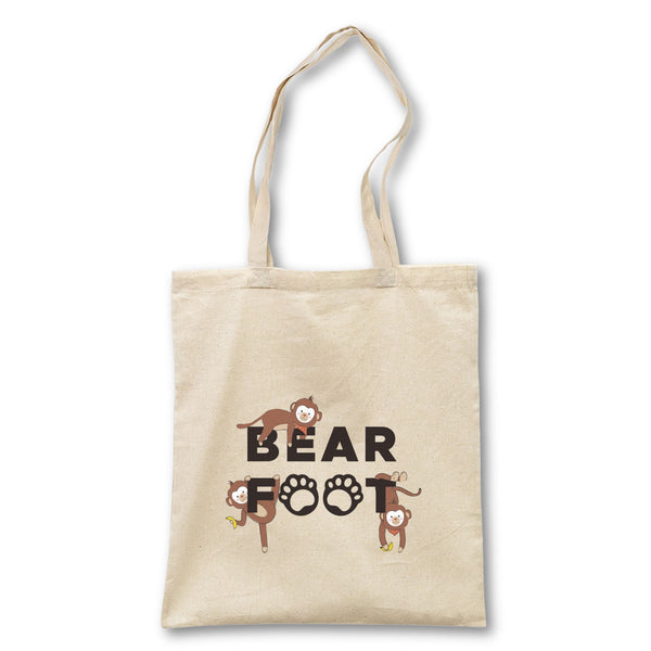 Jute bag logo & monkeys