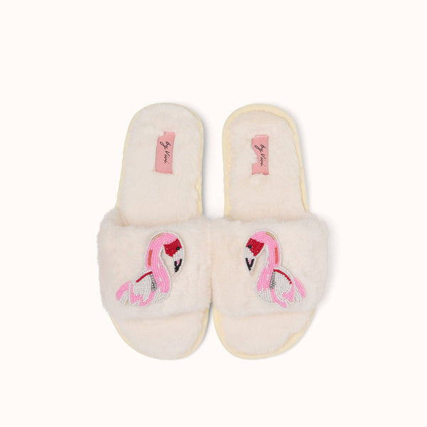 Pair of Pins for Slippers - Flamingo