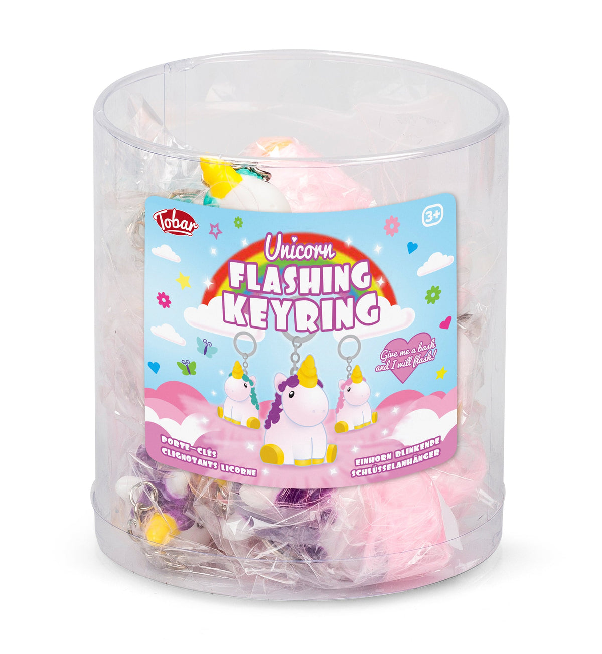 FLASHING UNICORN KEYCHAIN