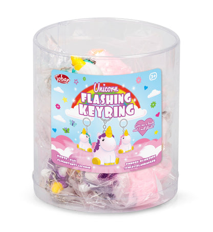 FLASHING UNICORN KEYCHAIN