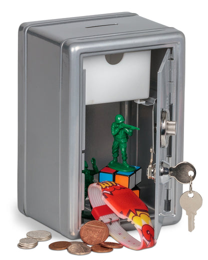 SILVER-PLATED METAL LOCKER BANK