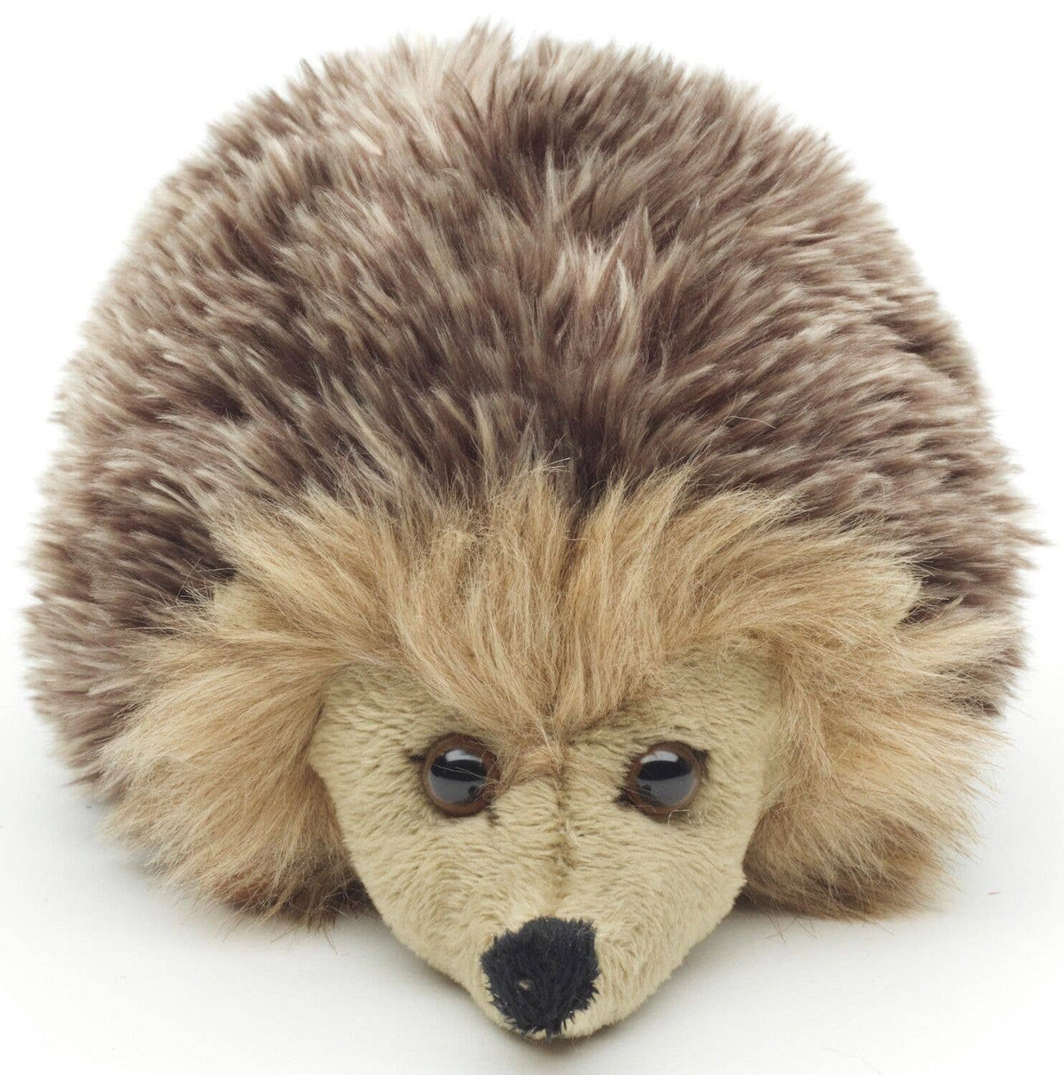 Grey-brown hedgehog plush toy