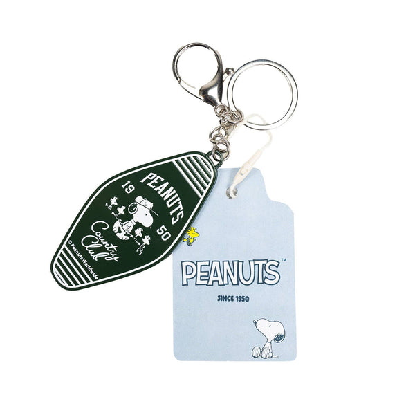 Snoopy "Country Club" Metal Keychain