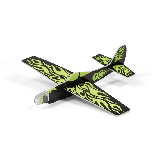 Polychrome phosphorescent glider plane