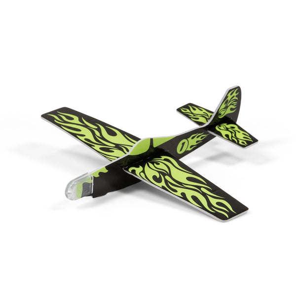 Polychrome phosphorescent glider plane