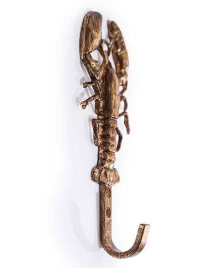 Golden Lobster Wall Hook