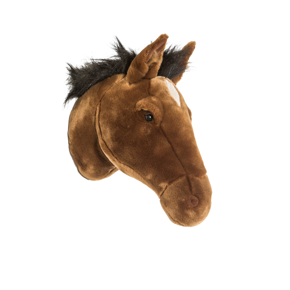 Scarlett the brown horse plush wall hanging