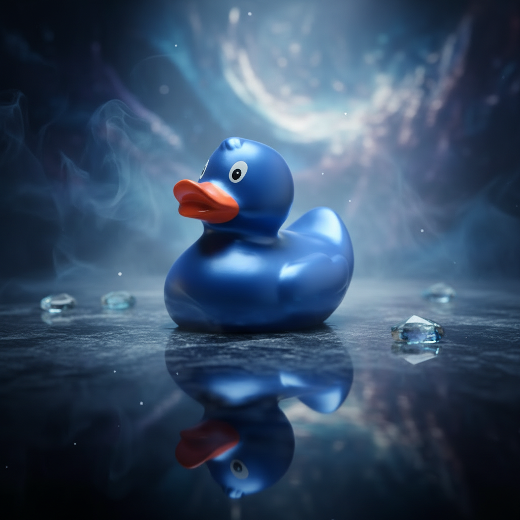 Metallic Blue Duck