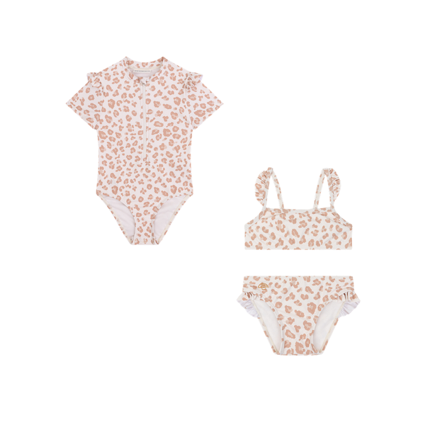 Swimwear Bundle - Beige - Leopard