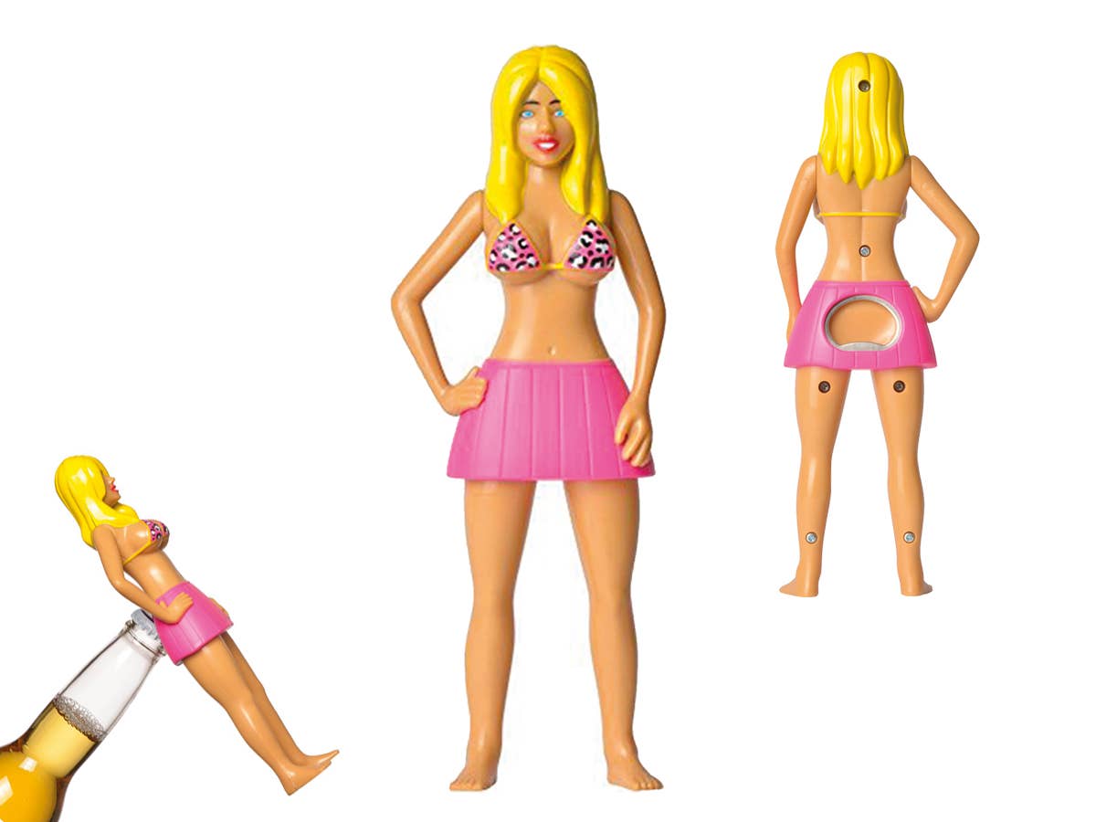Blonde Corkscrew Woman