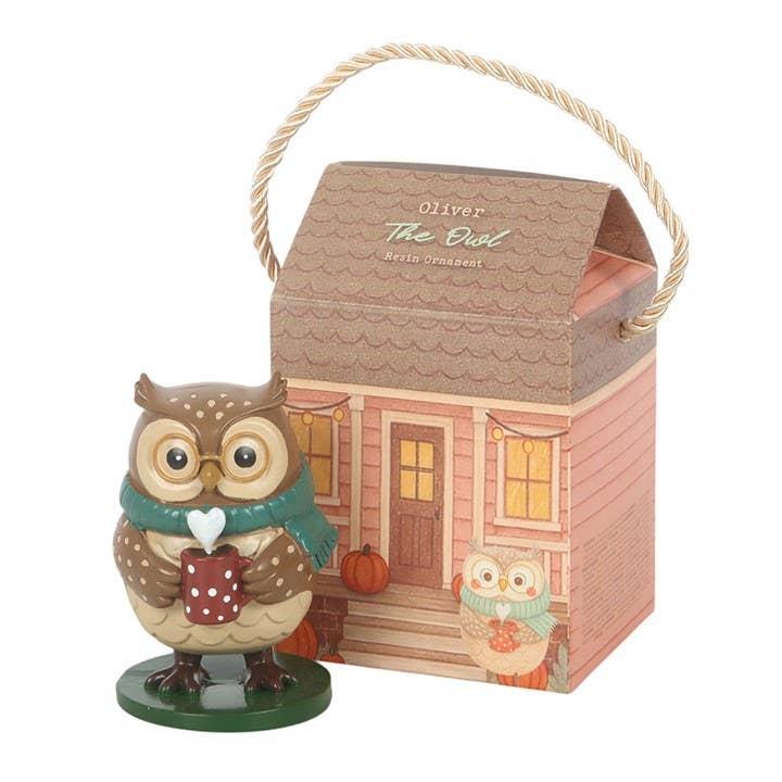 Figurine-ornement « Oliver » — Hibou d'automne