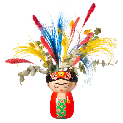 Frida red wall planter