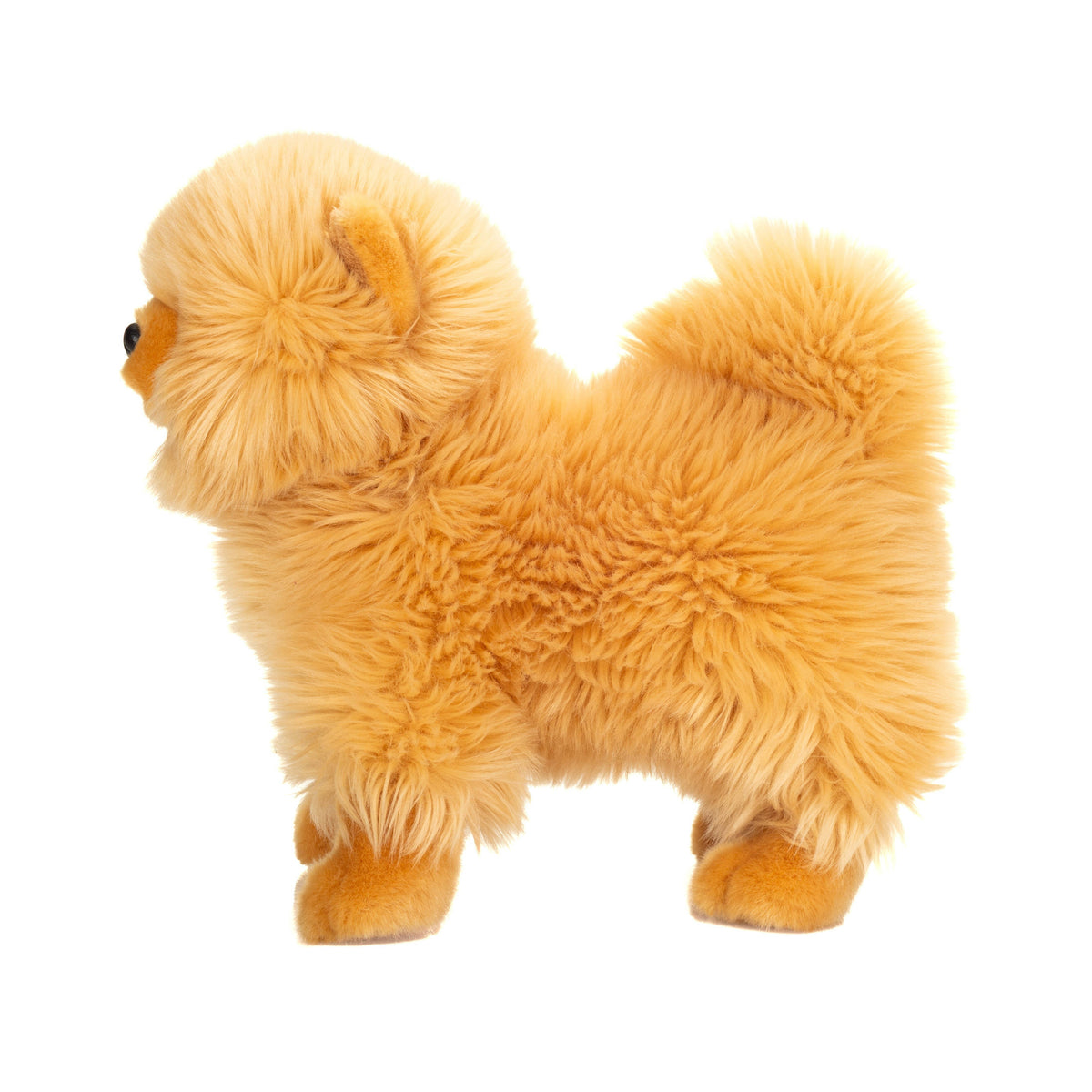 Peluche Spitz nain doré Teddy Hermann 23 cm - détail
