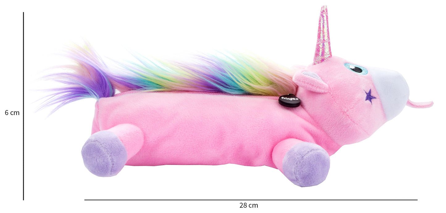 Trousse à crayons Rose Licorne Arc-en-ciel