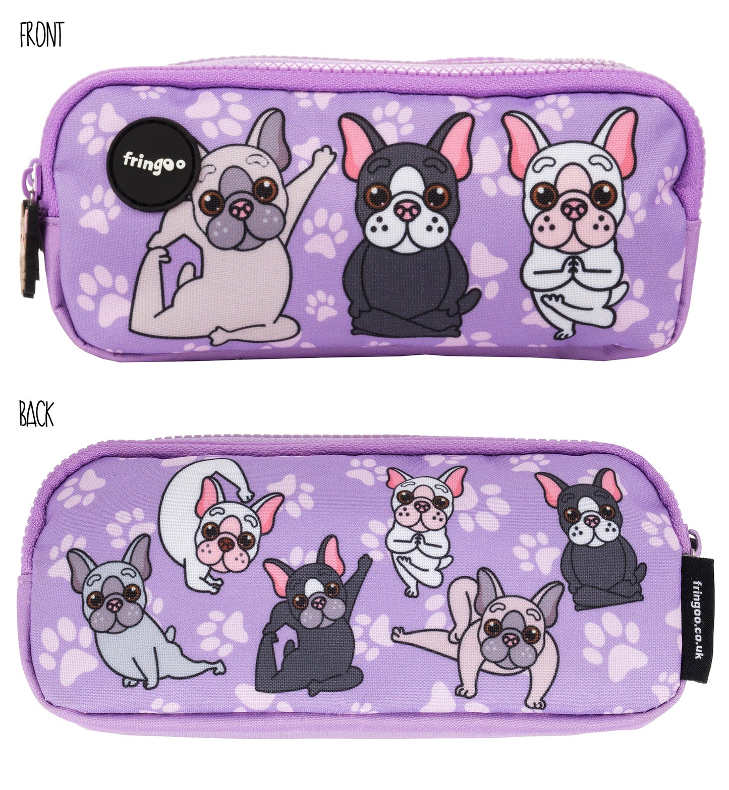 Frenchie Yoga Trousse scolaire