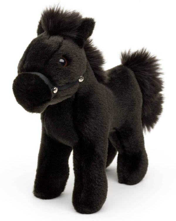 Cheval, debout, noir (sans selle) - Peluche Uni Toys