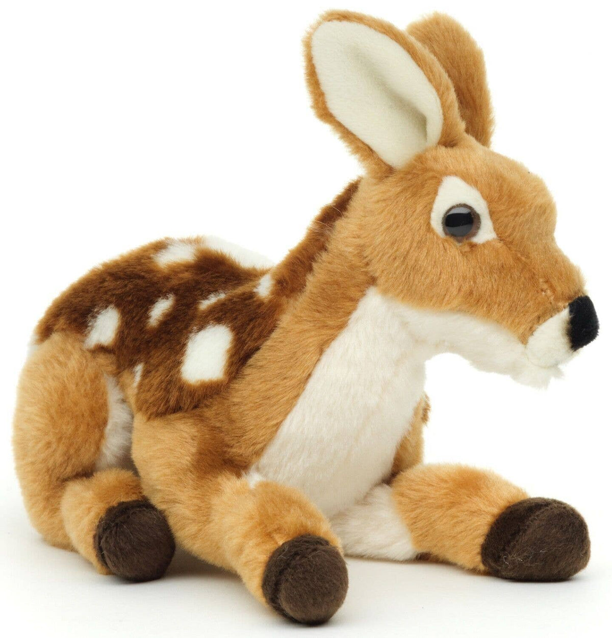 Fawn plush toy, lying down