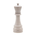 Moulin à Épices «Chess» Roi en Hêtre Blanc Laqué Brillant