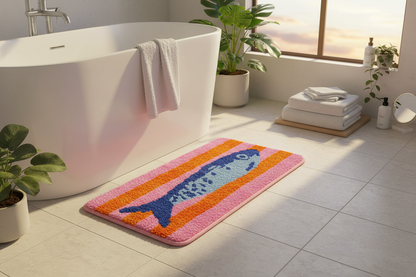 Badematte „Sunset Fish“