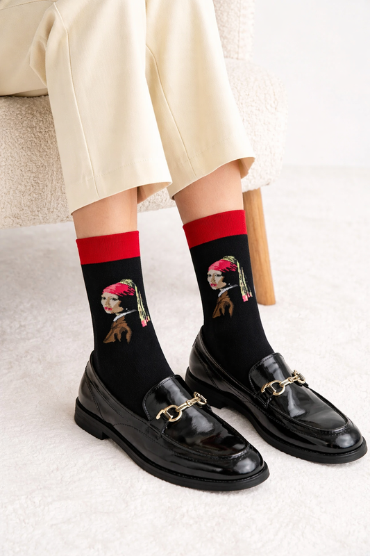 Artistic Socks Inspired by a Classical Portrait