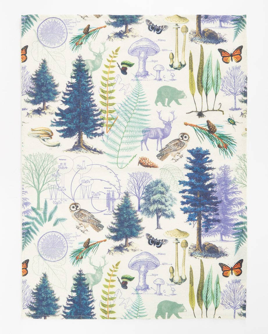 Torchon Forêt de Woodland – produit scientifique Cognitive Surplus EU, vue 1