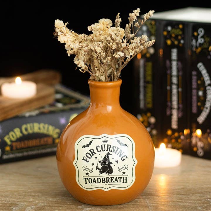 Vase-bouteille de potion « Souffle-de-crapaud » et porte-bougie