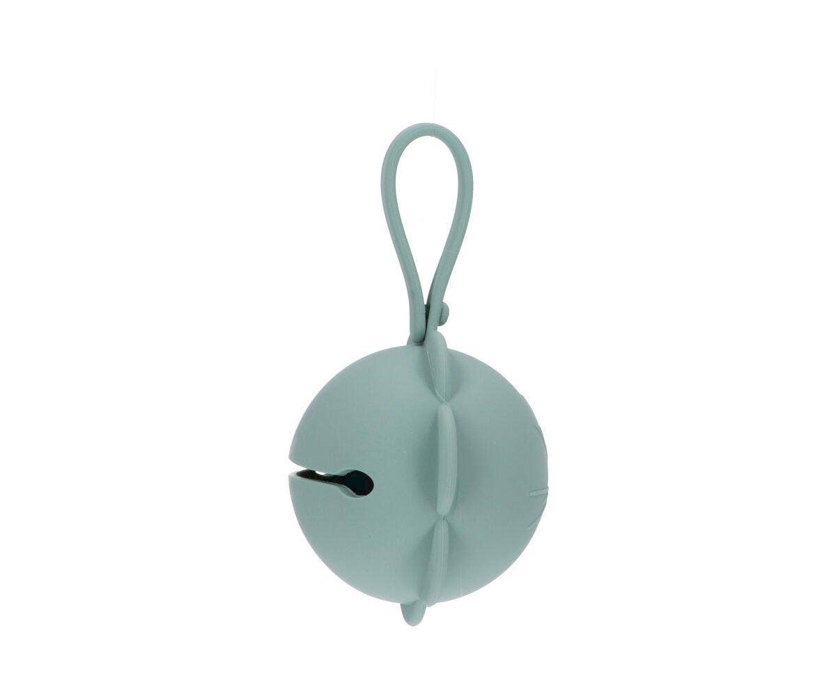 Silicone dummy clip - Light sage flower